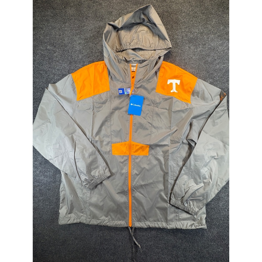 Columbia Tennessee Volunteers Collegiate Flashback Windbreaker Grey Orange XL